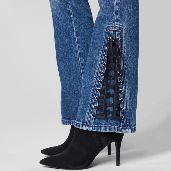 Blank NYC Flare Lace Up Jeans​​​ - Picture 3 of 6